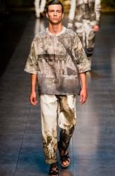 sfilata milano Dolce & Gabbana uomo primavera estate 2014 t-shirt oversize