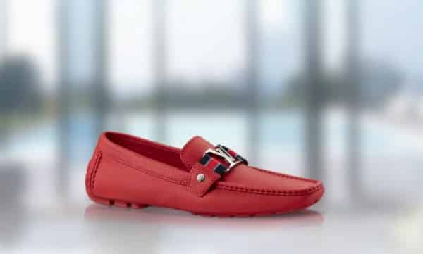 scarpe uomo Louis Vuitton primavera estate 2014 mocassino rosso