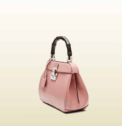  Gucci borsa a mano Lady Lock in pelle rosa chiaro 1790 euro