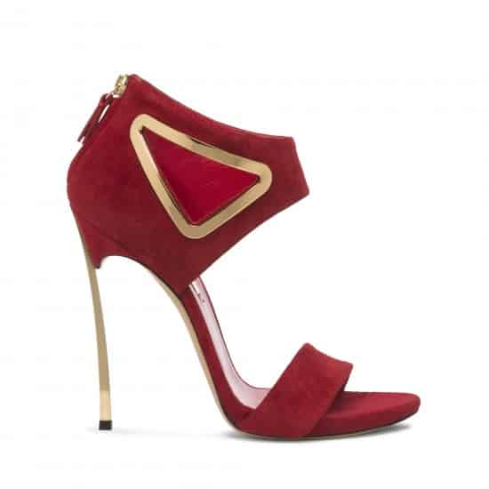 Casadei sandalo Triangle rosso 750 euro