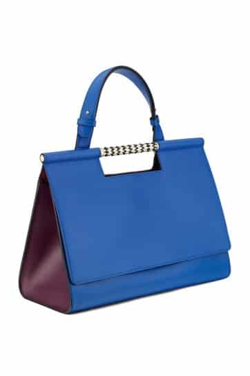 Bulgari handbag-blu-elettrico-e-nero