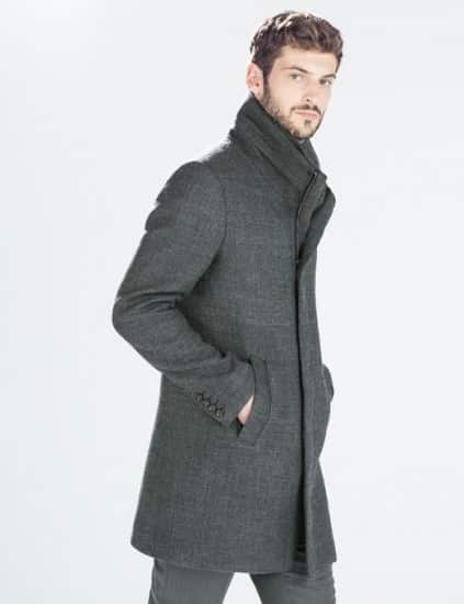 Cappotti inverno 2015 Zara Uomo grigio
