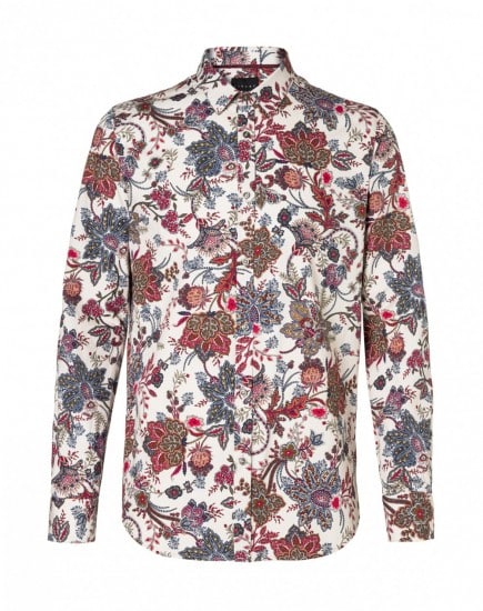 Sisley camicia slim fit propilene fiori 59.95 euro