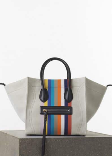 Celine medium Luggage phantom handbag in multicolour textile 1400.00 euro