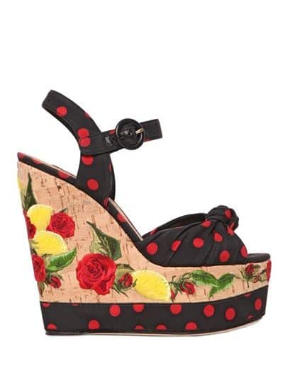 Moda scarpe primavera estate 2015 zeppe Dolce Gabbana