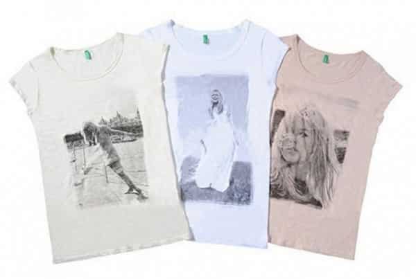 t-shirt Brigitte Bardot per Benetton