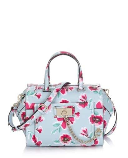 Guess Forget me not paxton satchel floral bag 145.00 euro
