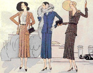 moda anni 30 vintage tailleur