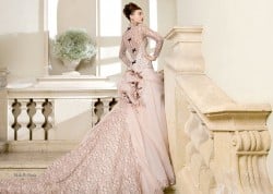 abiti da sposa aimee pre collezione 2013 rosa e nero principesco