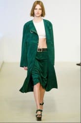 abbigliamento calvin klein primavera estate 2014 cappotto verde