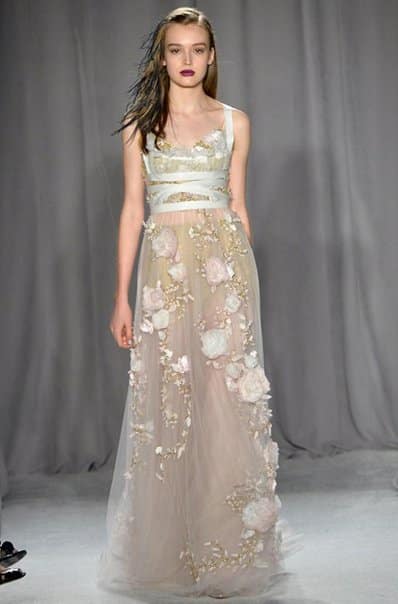 abito lungo marchesa p/e 2014