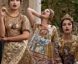moda Dolce & Gabbana donna autunno inverno 2013 2014 mosaici