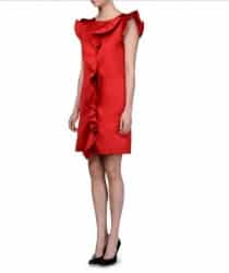 abito rosso Moschino 2014