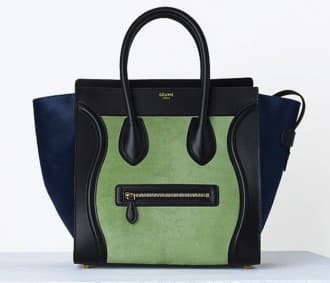 Handbag Luggage multicolor pistacchio e blu
