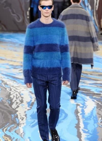 Louis Vuitton Abbigliamento Uomo autunno inverno 2014 2015 azzurro