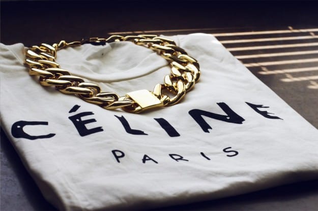 Celine tee, maglia con logo
