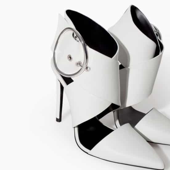 scarpe a punta primavera 2014 Zara bianche