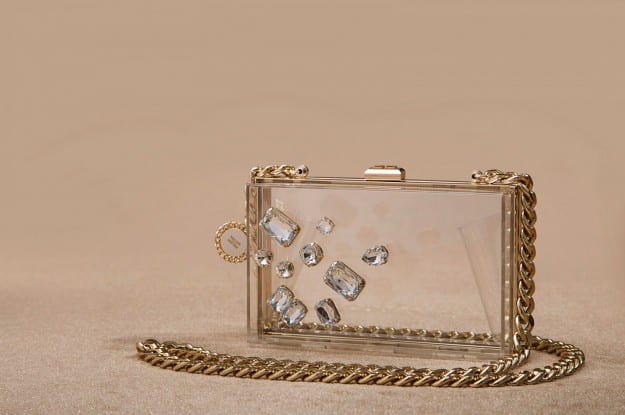  Elisabetta Franchi clutch gioiello in plexi trasparente 178,00 euro