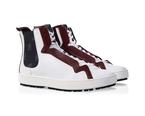 Hogan scarpe uomo 2014 2015 high top sneakers in pelle con dettagli bordeaux