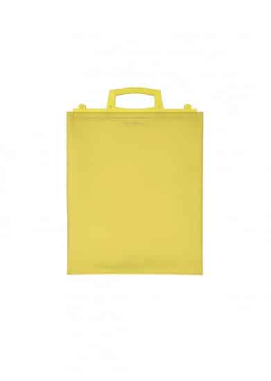 Yellow fabric with rubber effect Rave bag