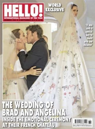 Angelina Jolie abito da sposa