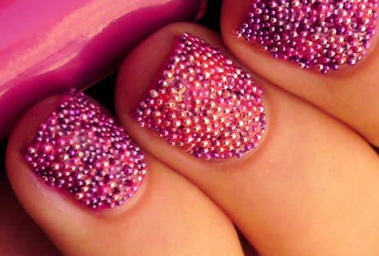Nail art semplici per unghie corte caviar
