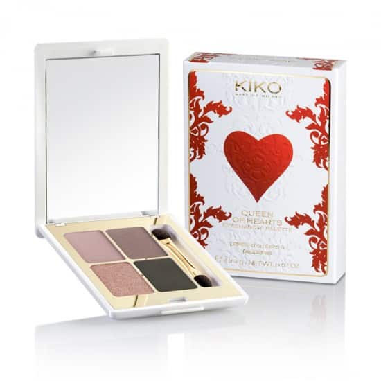 Kiko Queen of Hearts palette 4 ombretti 14.90 euro