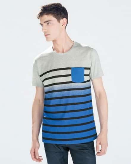 Zara uomo catalogo primavera estate 2015 t-shirt