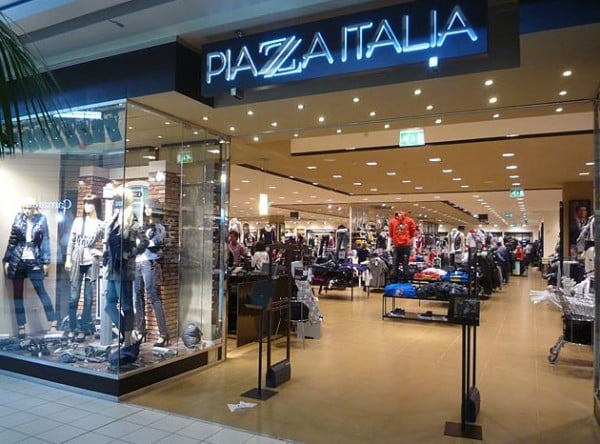 negozio abbigliamento Piazza Italia Torino