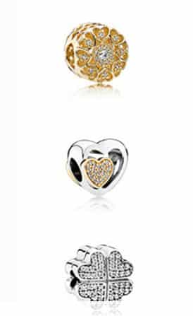 Pandora charms San Valentino 2016 oro argento