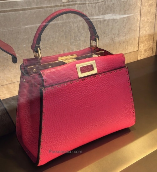 Borsa FENDI rossa handbag estate 2019 prezzi foto