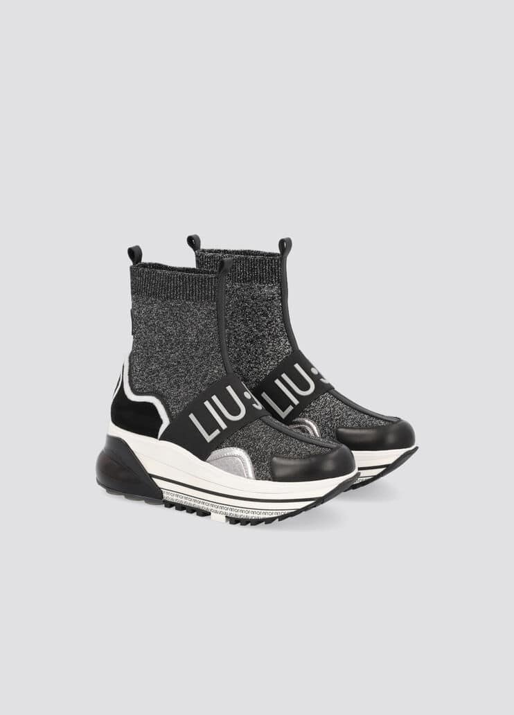 Sneakers con gambale in sock Liu Jo