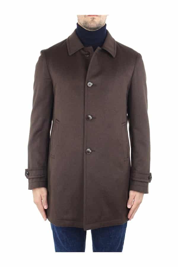 Cappotto classico brand tagliatore per autunno inverno 2021 2022 colore marrone scuro