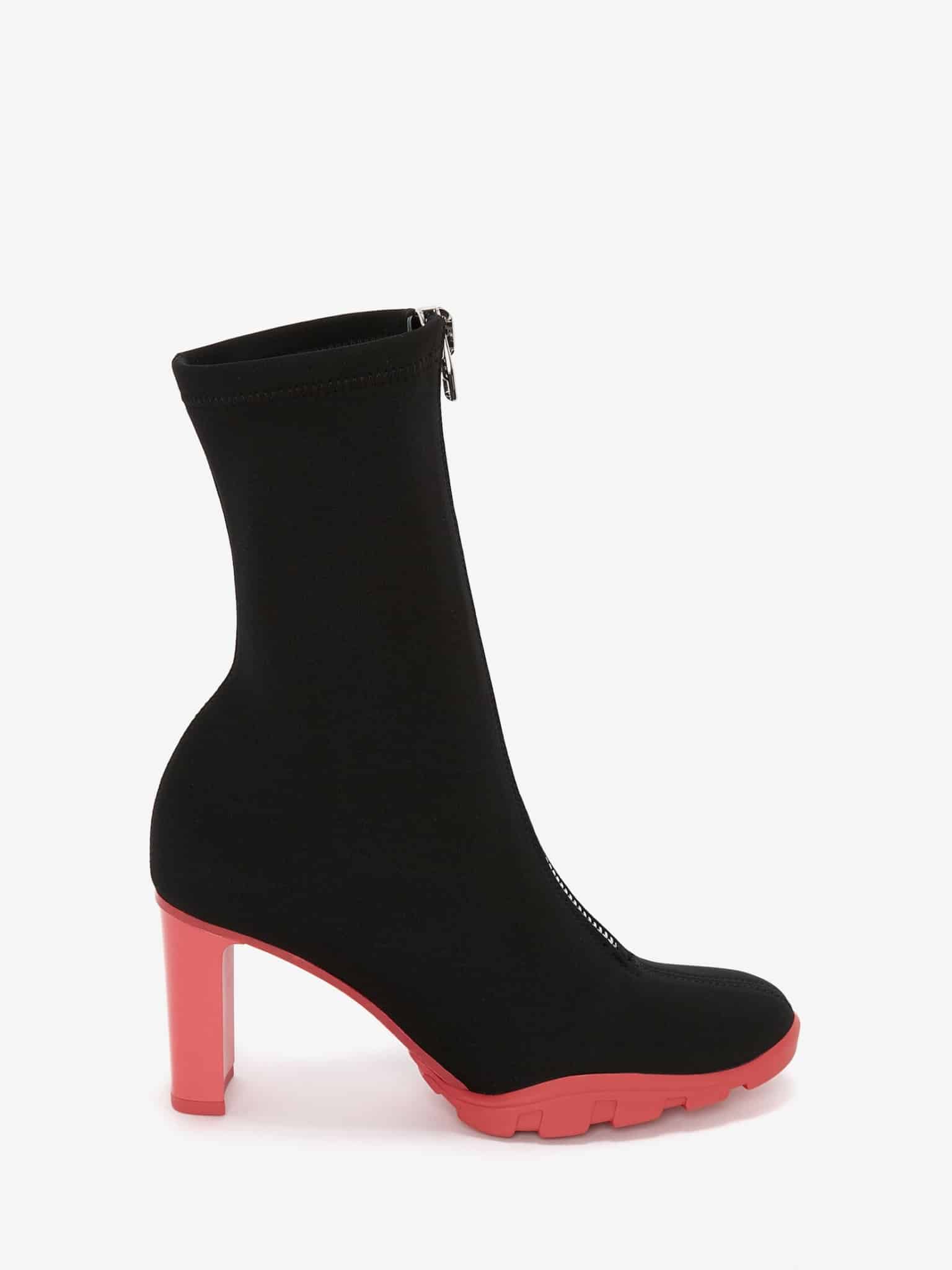 Ankle boot rosa nero